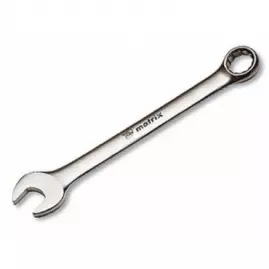 Ключ комбинированный 19мм. матовый хром Матрикс Ключ комбинированный 19мм. матовый хром Матрикс