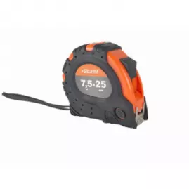 Рулетка Sturm 3100103 (7,5м х 25 мм/2ой зацеп/обрез. корп.)