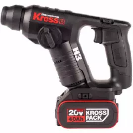 Перфоратор аккум б/щ KRESS H3, KU381 (20Вб 2*2,0 А/ч, кейс) Перфоратор аккум б/щ KRESS H3, KU381 (20Вб 2*2,0 А/ч, кейс)