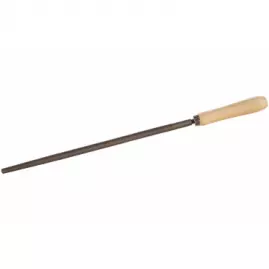 Напильник, 300 мм, круглый, деревянная ручка, СИБРТЕХ