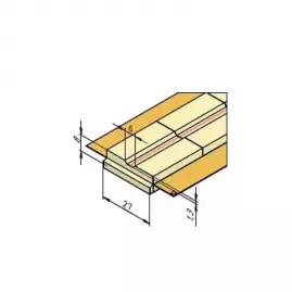 Подкладка керамическа прямоугольная КЕДР КП-6Т (ширина 27мм, канавка трапецевидная 6мм, длина 600мм) Подкладка керамическа прямоугольная КЕДР КП-6Т (ширина 27мм, канавка трапецевидная 6мм, длина 600мм)