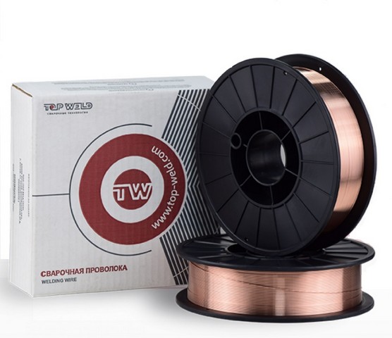 Сварочная проволока СВО8Г2С ф 0.8 5 кг. Top Weld