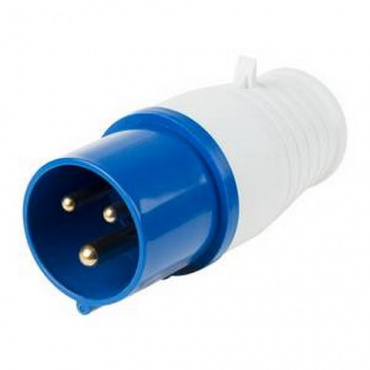 Вилка переносная 16 А 220В 3х штек.. Фото 1