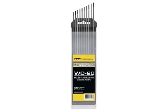 Электроды вольфрамовые КЕДР WC-20-175 Ø 2,0мм (серый) AC/DC