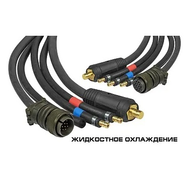 К-т соединительных кабелей для п/а КЕДР MultiMIG-5000DP NEO LCD+ MultiWF-8 NEO LCD (5м) жидк. Фото 1