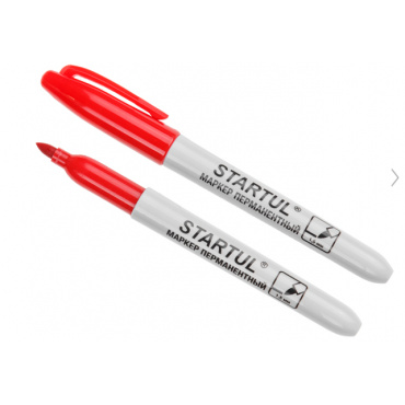 Маркер промышл. перманентный фетровый красный. Фото 1